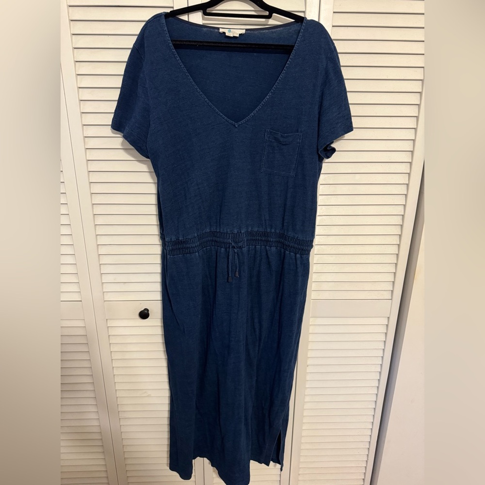 Boden blue jersey maxi dress